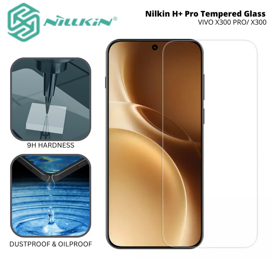 กระจกนิรภัยเข้ากันได้สําหรับ Vivo X300 Pro / X300 Nillkin H+ Pro ปกป้องหน้าจอ
