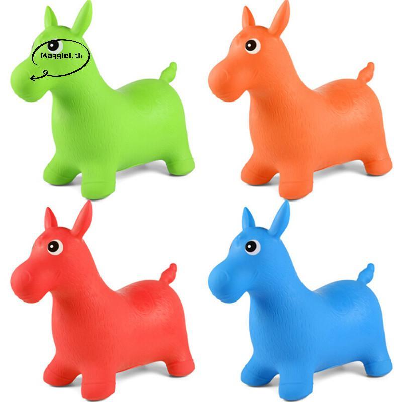 Maggiel Creative Baby Christmas Gift ของเล่นเป่าลม ม้ากระโดด ของเล่นเด็กกีฬา TH