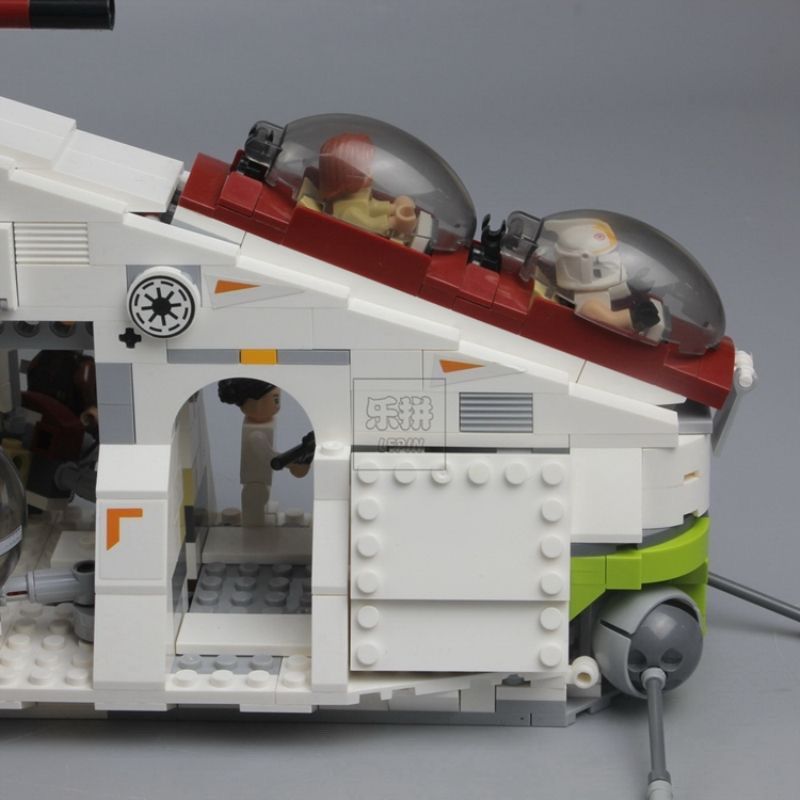 เข้ากันได้กับ Lego 19046 Star Wars Republic Gunship 75021 Boy ประกอบของเล่นบล็อกตัวต่อ0504120260110
