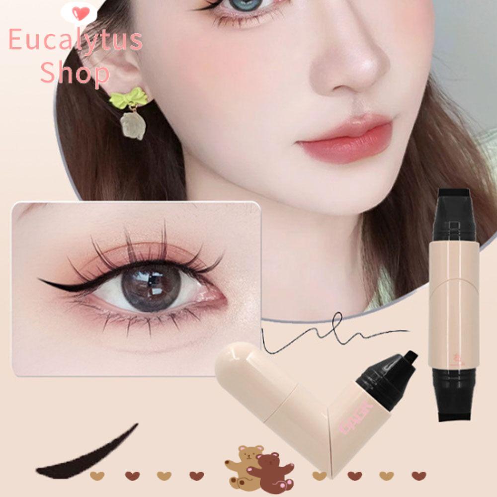 EUCALYTUSS Eye Liner Stamp, Waterproof Black Color Eyeliner Stamp, ใช้งานง่าย Long Lasting Rotatable