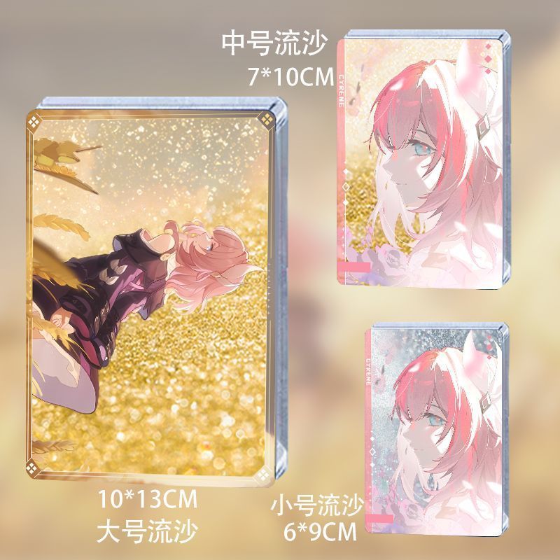 Honkai: Star Rail/Cyrene/Cyrene Merchandise Glitter การ์ดอิฐเดสก์ท็อปขาตั้งเครื่องประดับคอลเลกชันตกแ