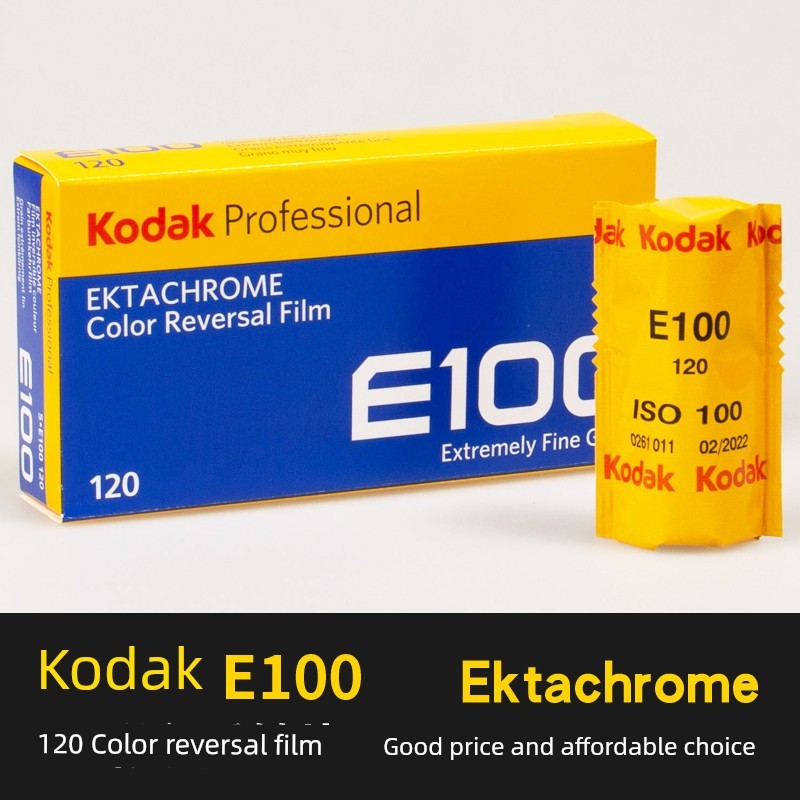 ♟Kodak EKTACHROME120 Color E100 Reverse Film E6 Positive Medium Picture Roll✲