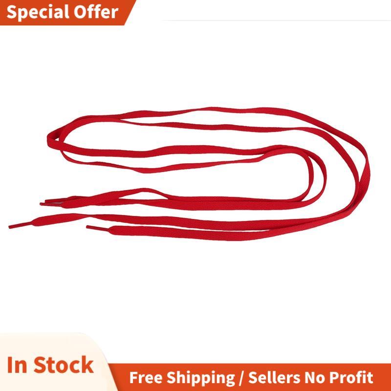 Flat Shoe Laces Bootlaces Trainers Skate เชือกผูกรองเท้าที่แข็งแกร่งสีแดง