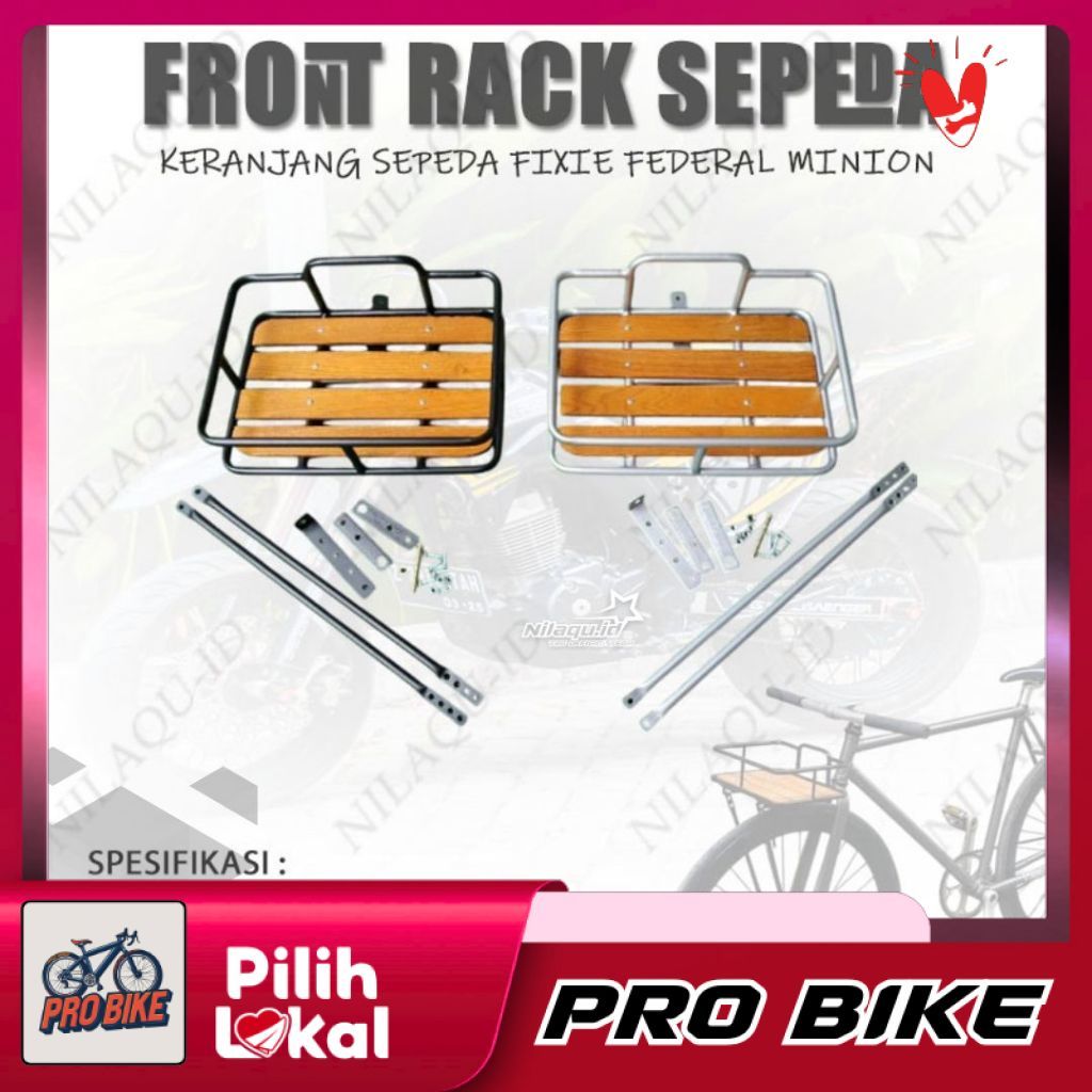 [จัดส่งทันที] Federal Minion Seli Mtb Fixie Bike Front Rack Commuter Bike
