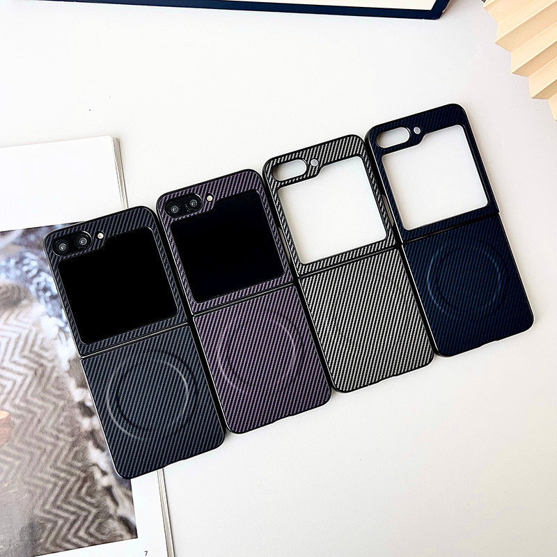 สําหรับ Samsung Galaxy Z Flip 6 5 4 3 5G กันกระแทก Fast Charge Magnetic Hard Case Shell เลนส์สีดําป้องกันสีฟ้าโทรศัพท์ใหม่ RFVTGBYHQ