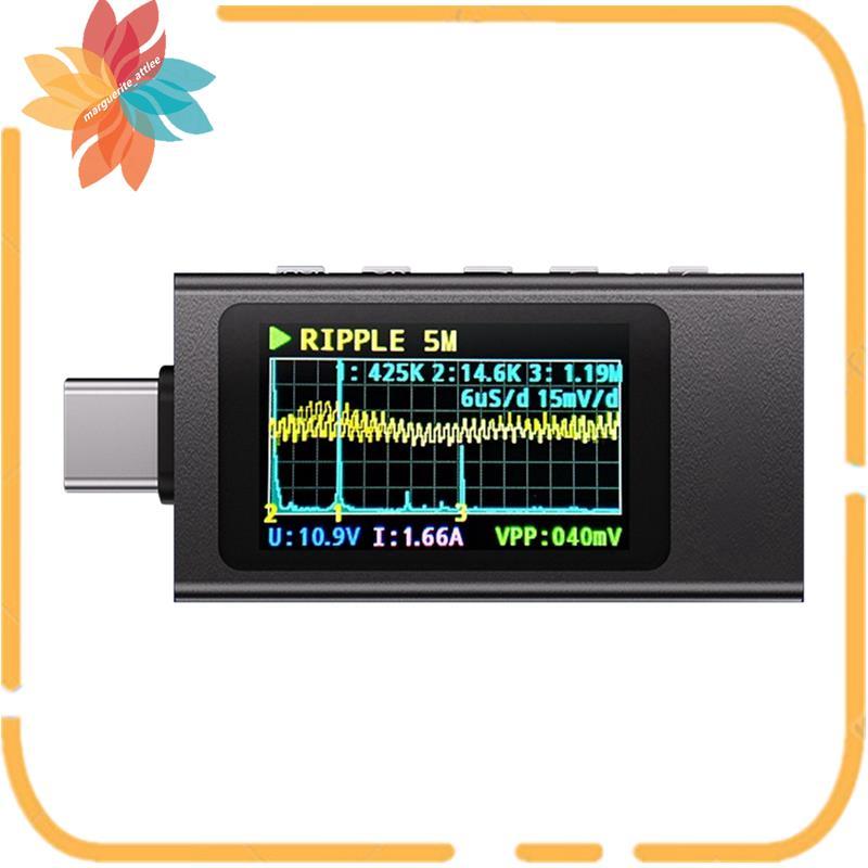 KWS-X1 Power Meter เครื่องทดสอบ Type-C มัลติฟังก์ชั่นดิจิตอลจอแสดงผล DC แรงดันไฟฟ้าแอมป์มิเตอร์ Powe