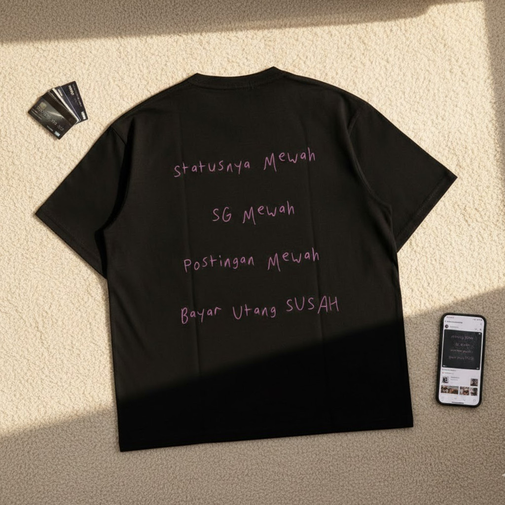 พาสต้าค. เสื้อยืด POSTINGAN LUXURY PAY AT DIFFICULT PEOPLE | TEE COMBED 24s | ผ้าฝ้ายหวี PREMIUM 24s