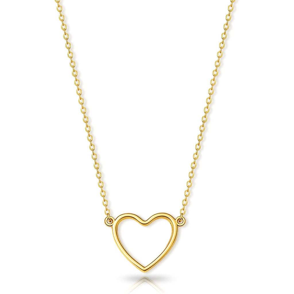 Zeffy สร้อยคอมินิฮาร์ตเคลือบเงิน/ทอง สร้อยคอนุ่มหัวใจน่ารัก พร้อมจี้ โซ่บางเบา เครื่องประดับโรمانติก