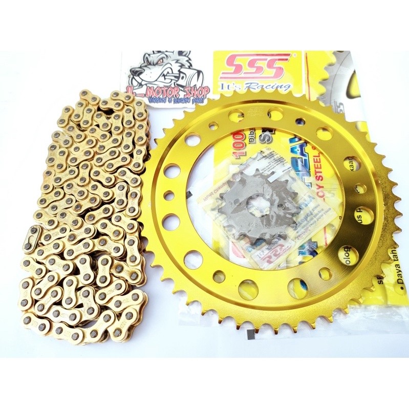 ชุดเกียร์ Gearset Sss 428 CRF 150 CRF150 L CRF150L เกียร์สีทอง สีทอง SSS