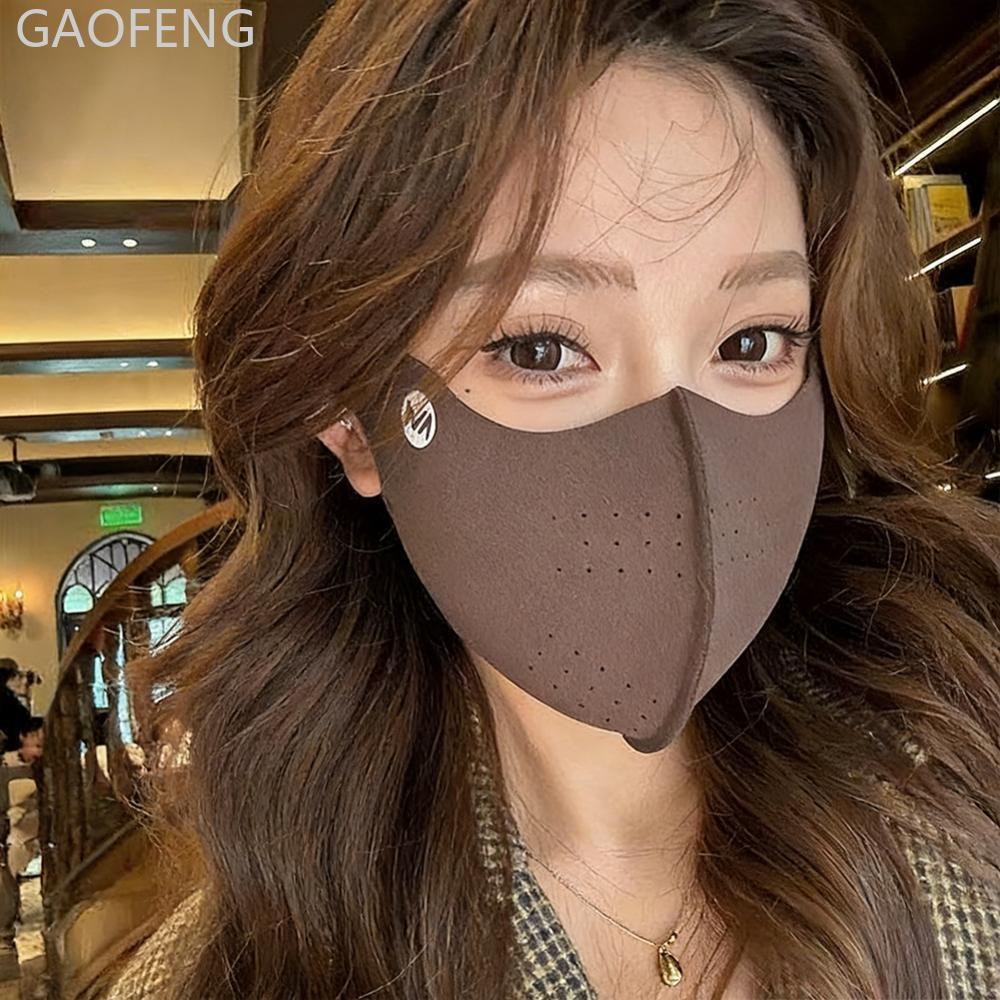 GAOFENG 5PCS Windproof Coldproof ขี่จักรยาน Face Mask สองด้าน Modal ขนแกะ 3D Eye Protection Face Gua