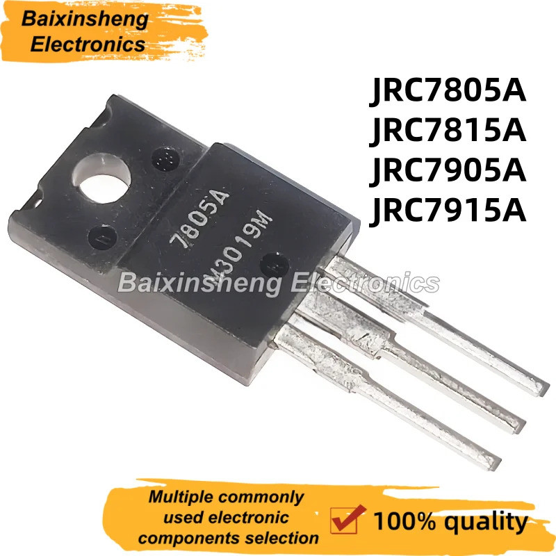 5PCS JRC7805A JRC7815A JRC7905A JRC7915A 7805A 7815A 7905A 7915A TO-220F ทรานซิสเตอร์ Linear Regulat