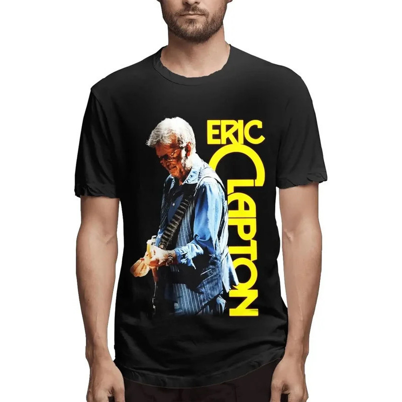 ตัวเสื้อยืด Eric Singer Clapton สำหรับผู้ชาย วัยรุ่นและผู้ใหญ่ เสื้อยืดแขนสั้น เสื้อตลก