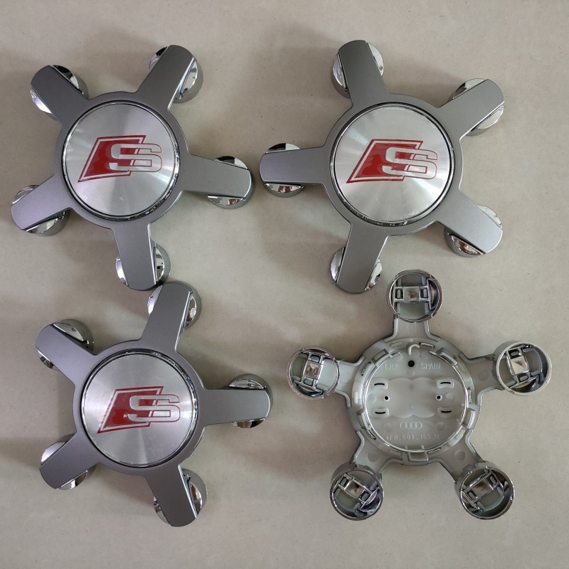 เหมาะสําหรับ Audi Five-Claw Hub Cap sline A3A4LA6LA8LQ3Q5Q7 Five-Claw Cap 135mm4.6