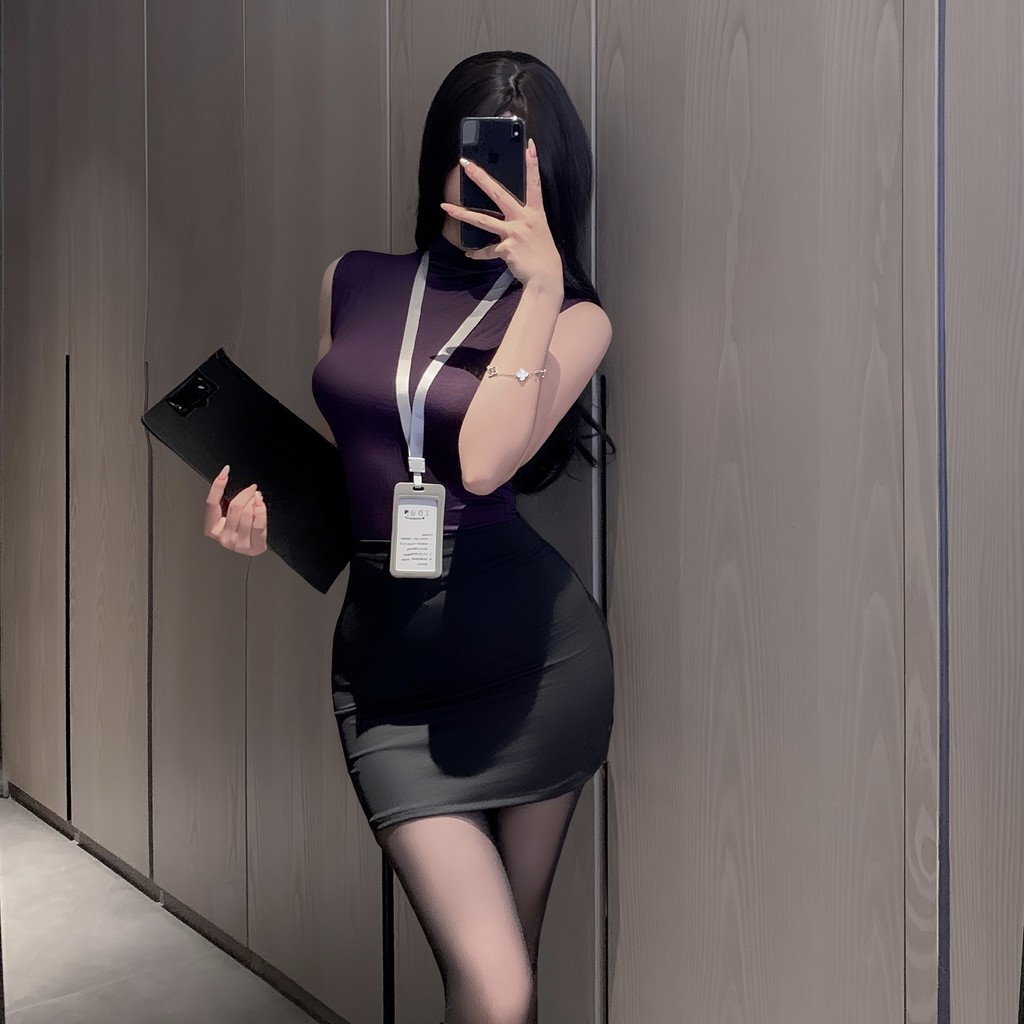Xishi Pure Desire Yujie ชุดเลขานุการครูสํานักงานชุดครูกระโปรงสะโพก20260121