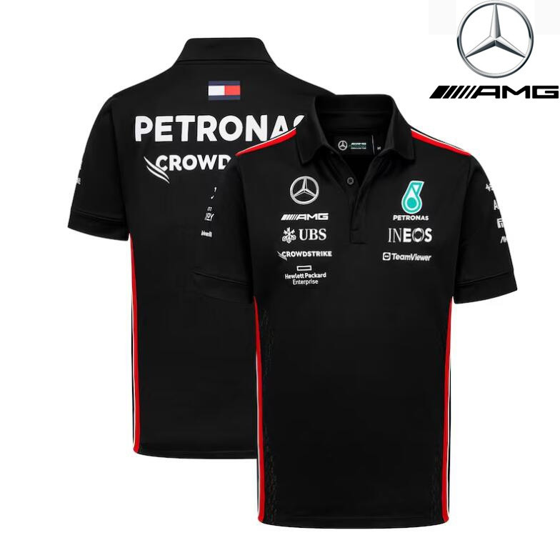 2024F1 Racing Suit+F1 Racing Team POLO Shirt+Summer Unisex Short Sleeve สามารถปรับแต่งได้
