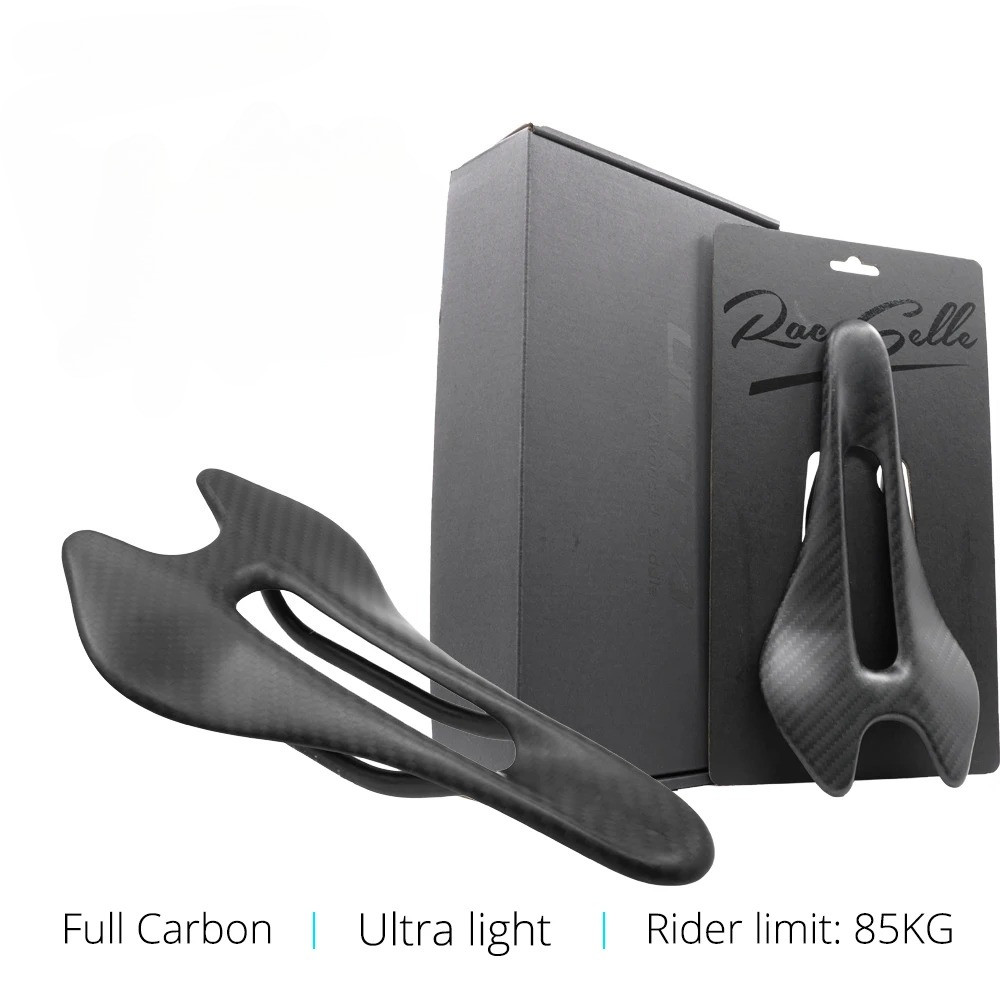 BALUGOE อานคาร์บอนเต็มอาน วัสดุคาร์บอน ultralight 50 กรัม ขนาด 240x120 มม. เหมาะสำหรับ MTB และจักรยานเสือภูเขาในเมือง