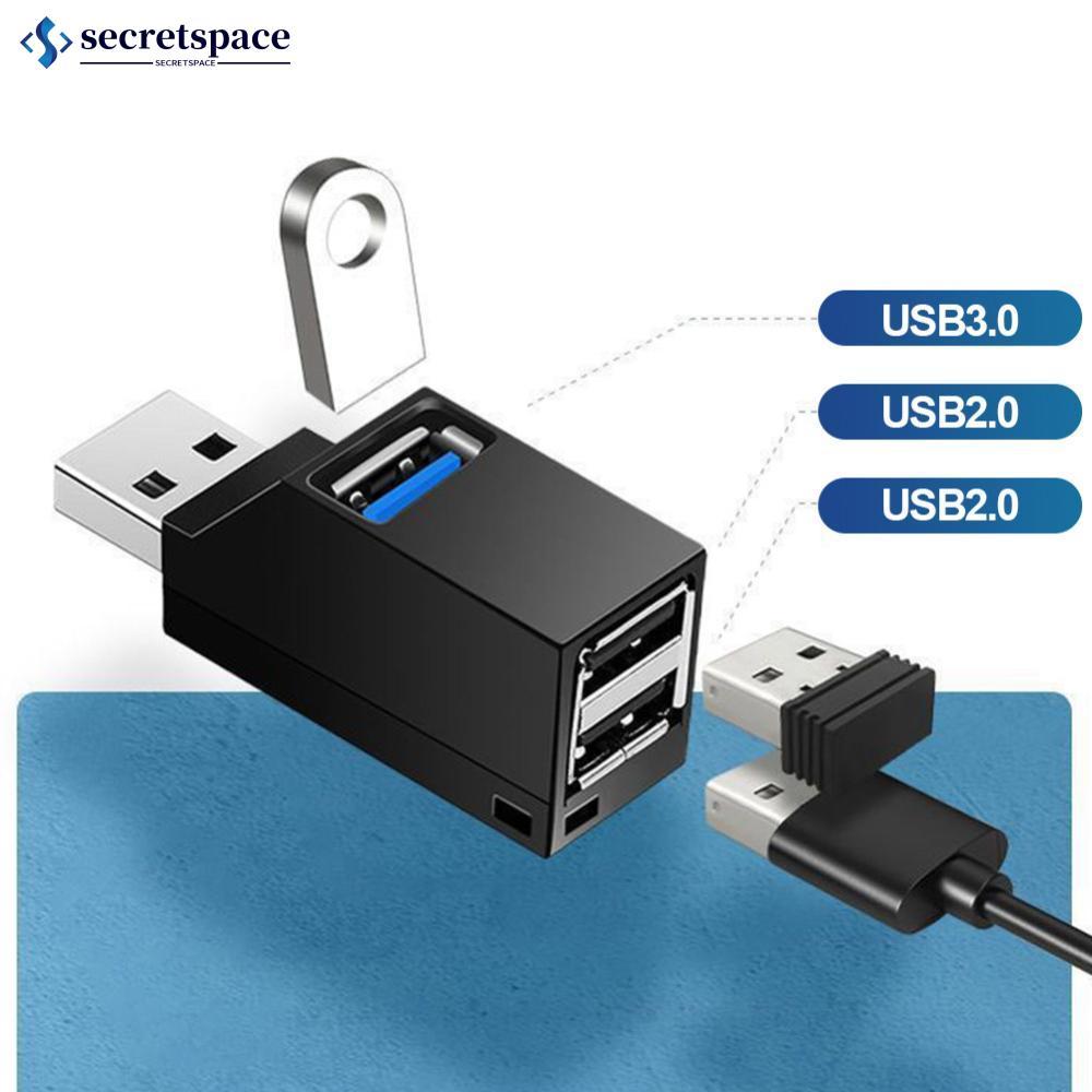 SECRETSPACE USB 3.0 Hub Expander 1 พอร์ต 3.0 และ 2 พอร์ต 2.0 Data Transfer & Charger Splitter Plug &