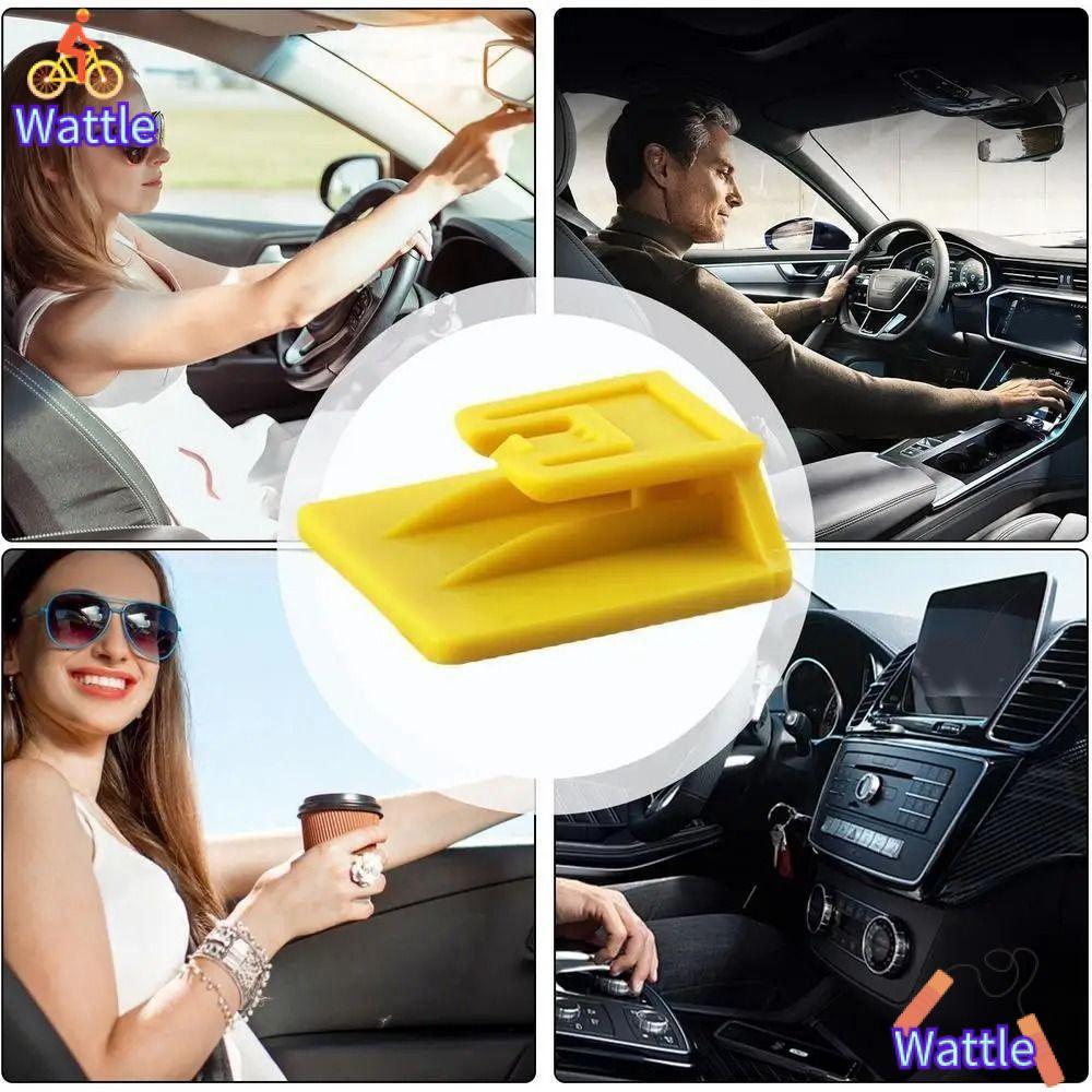 WATTLE EZ Pass Holder, ที่ถอดออกได้ทนทานอิเล็กทรอนิกส์ Toll Pass Clip, ติดตั้งง่ายพิมพ์ Universal Tr