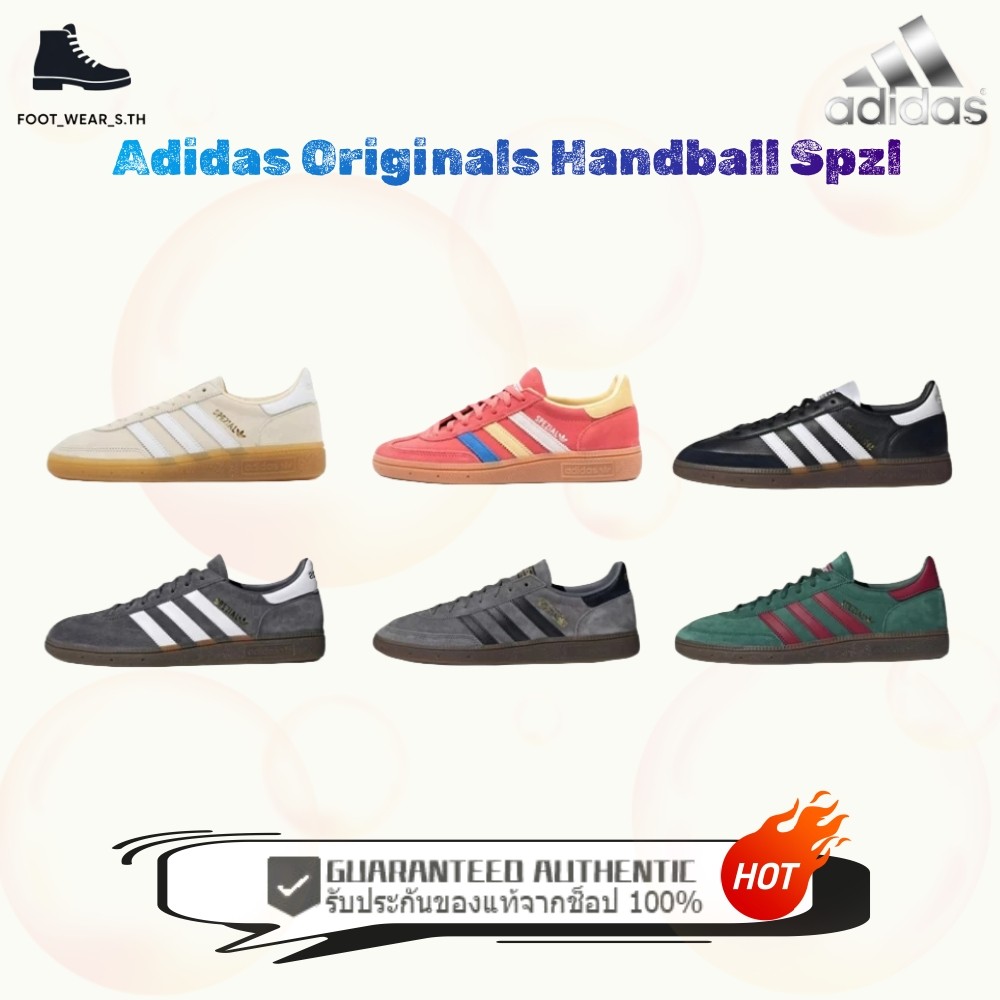 ⭐NEW⭐ Adidas Originals Handball Spzl รองเท้าแคชชวล 🛒 ID8778/IE1328/IE3402/D96795/G9420/GX6989🛒