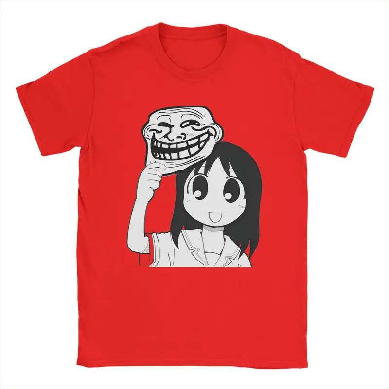 Lelaki T-Shirt Osaka Autistik Lucu Kawaii Ayumu T Kemeja Fesyen Anime Azumanga Daioh Baju Tee Tops