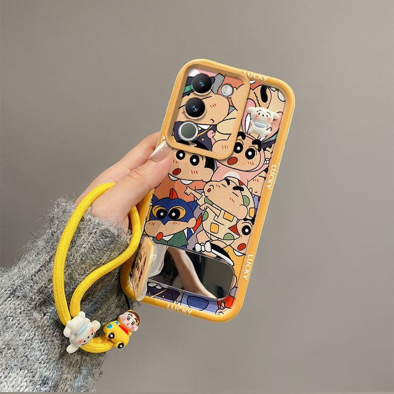 เคส For Vivo Y100 5G / Y100 4G tpu ใหม่ JMZJ สไตล์แฟชั่นแขวน string กระจกขาตั้งเคสโทรศัพท์ - รูปที่ 6