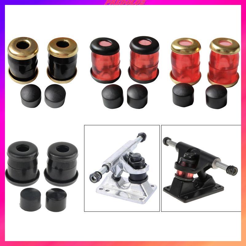[Predolo2] 4 ชิ้น Soft Bottom Skateboard Truck Bushing Kit กระบอก Longboard Shim