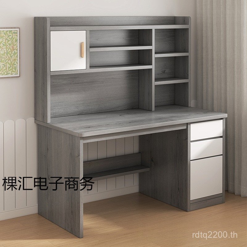 เขียนโต๊ะคอมพิวเตอร์เช่าบ้านโต๊ะห้องนอนชั้นวางหนังสือมัธยมต้นโต๊ะที่เรียบง่ายการบ้านการศึกษานักเรียน