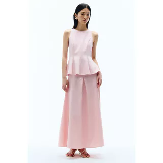 H&M(เอชแอนด์เอ็ม) เสื้อแขนกุดดีไซน์เปลมุมที่ช่วยเน้นสัดส่วน Women Sleeveless peplum top 1322353_1