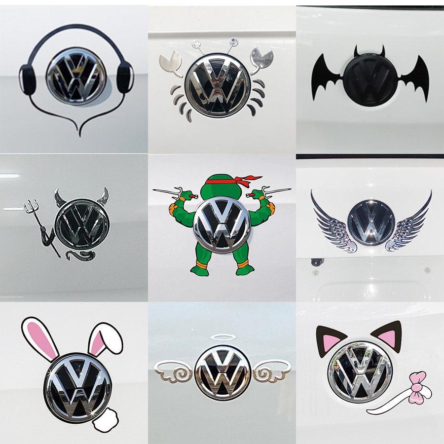 Volkswagen Lavida Bora Santana POLO Golf Tique ID Spoof โลโก้รถส่วนบุคคลดัดแปลงตกแต่งรถสติกเกอร์ bai