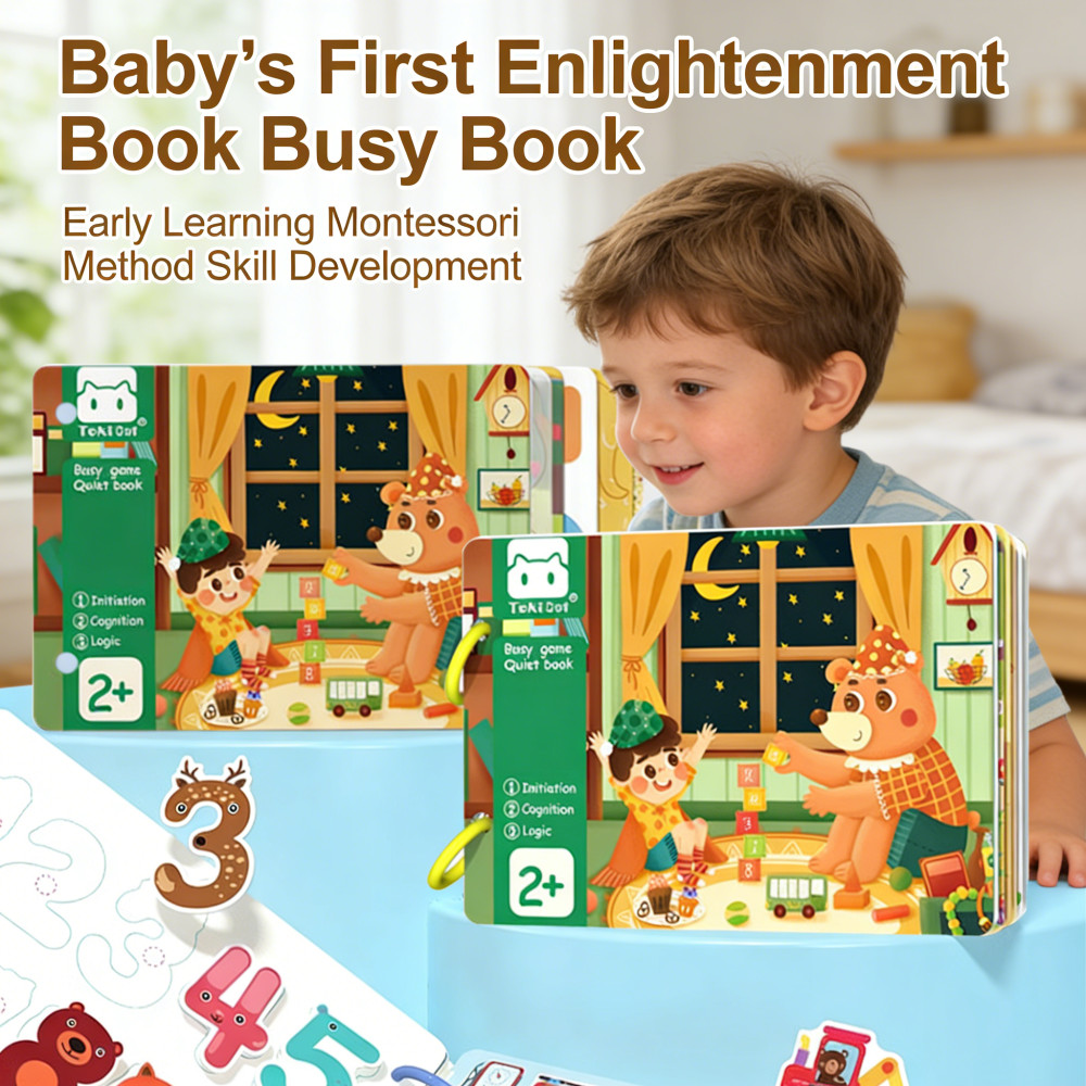 Busy Enlightenment Book Kids 3 Years Early Book Book Montessori สําหรับเด็ก Montessori Book Quiet Bu