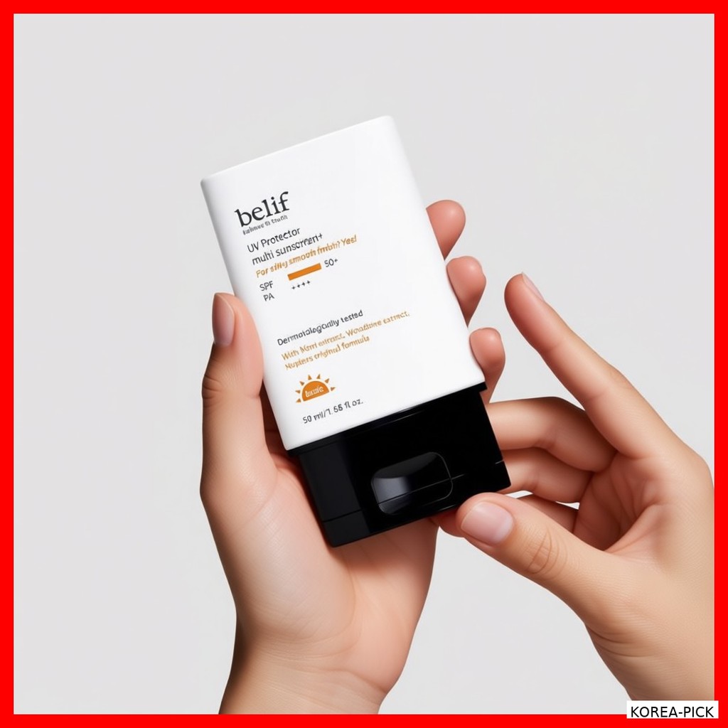 [Belif] UV protector multi Sunscreen+ 50ml / ครีมกันแดดเกาหลี SPF50 / สูตรบางเบา by KOREA-PICK