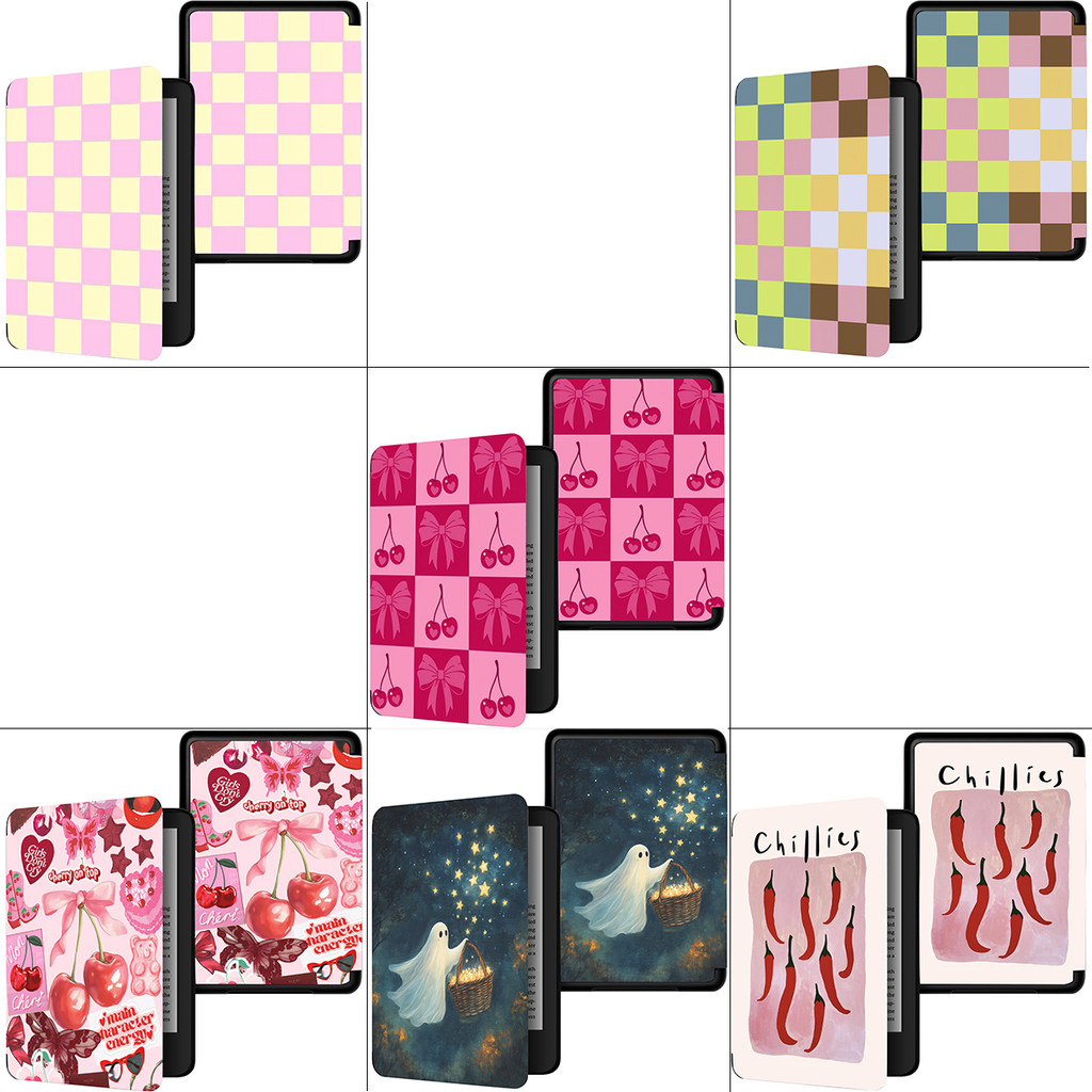 สําหรับ Kindle 2013-2024 6/7/10th 11th/12th Basic Gen Paperwhite(6" / 6.8"/ 7") พร้อม Auto Wake/Slee