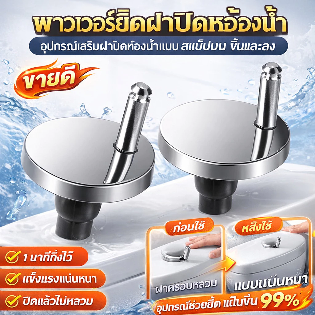 🎁ซื้อ 1 แถม 1🚽อุปกรณ์สกรูยึดฝาชักโครกสแตนเลส ทนทาน ฝาโถสุขภัณฑ์ อุปกรณ์ห้องน้ำ วัสดุที่ต้องการ เชื่อม ขนาดที่ใช้งานได้ อายุการใช้งานยาวนาน หัวเข็มขัดโถสุขภัณฑ์