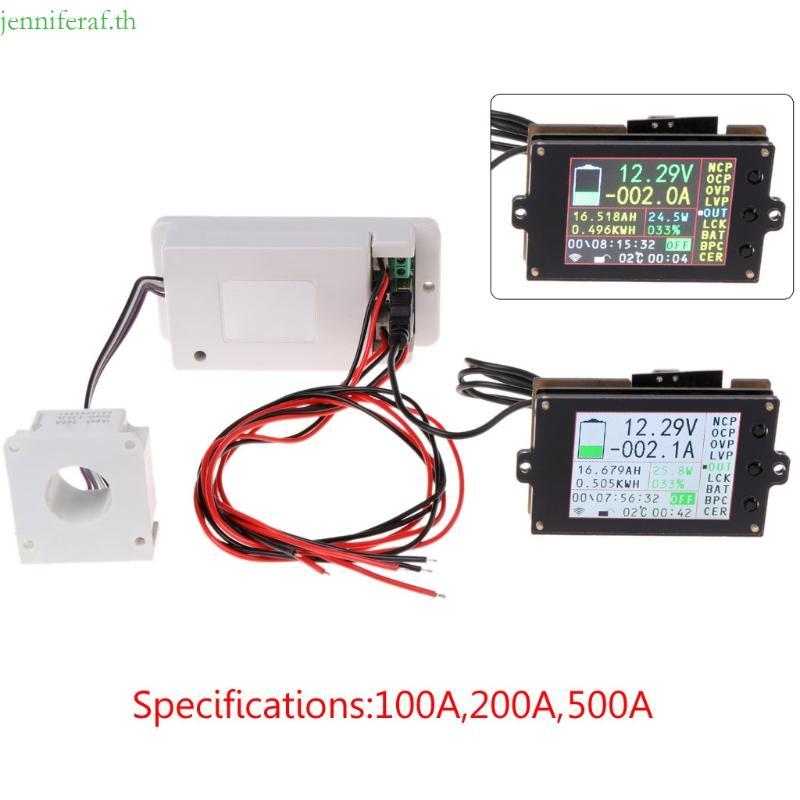 Jenniferf Profesioanl Digital Voltmeter Ammeter DC 500V 100A 200A 500A Indus