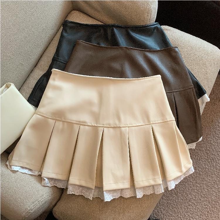 กระโปรงสั้นทรงเอไลน์สไตล์เกาหลี ตกแต่งด้วยลูกไม้และมีซับใน สินค้าพร้อมส่งจากประเทศไทย จัดส่งได้ ราคา ถูกที่สุด ดีลบีเคเค แกลเลอรีภาพที่ 7
