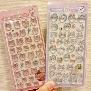 สติกเกอร์คริสตัลสามมิตินูน Uzachi การ์ตูนน่ารัก การ์ตูน DIY ตกแต่งของขวัญน่ารัก