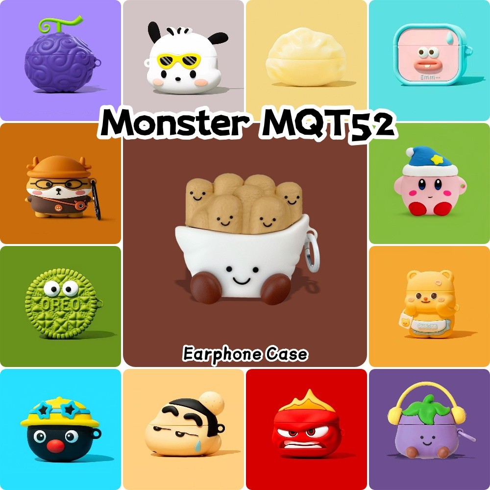 ReadyFor Monster MQT52 Case Cover Cool Cartoon Soft Silicone Headphone Case Casing NO.5