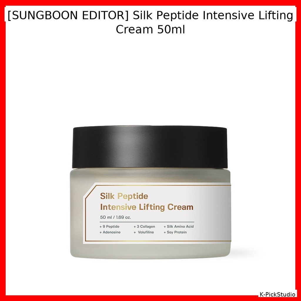 [SUNGBOON EDITOR] Silk Peptide Intensive Lifting Cream 50ml / ครีมยกกระชับเกาหลี / สูตร Silk Peptide