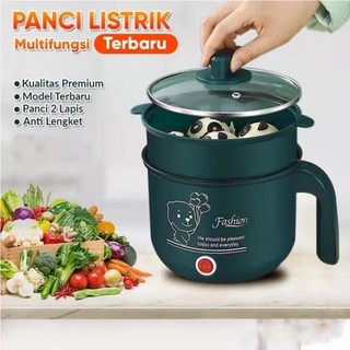 Anti Lengket COD Panci Listrik Elektrik Free Kukusan Stainless Steel /Panci Penggorengan 0.8L/Teflon Listrik