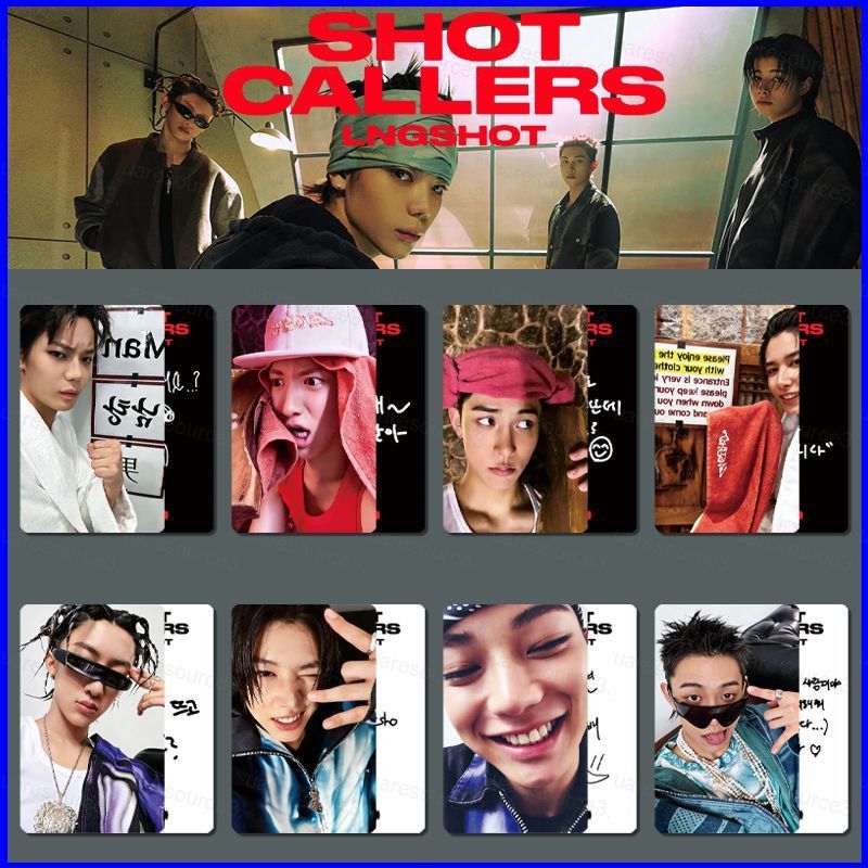 SQ3 4 ชิ้น/เซ็ต LNGSHOT การ์ด LOMO Jay Park 1st EP อัลบั้ม SHOT CALLERS โปสการ์ดคอลเลกชันดาวอุปกรณ์ต