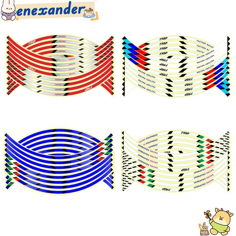Enexander เทปขอบสะท้อนแสงขอบแถบเทป 17 "18" สติ๊กเกอร์ติดจักรยานสําหรับ Auto Decals สติ๊กเกอร์ติดล้อรถ