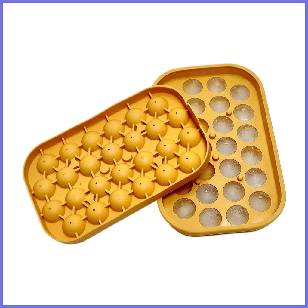 ถาดน้ําแข็ง 26-grid Easy Release ซิลิโคนเกรดอาหาร Mould Ice Sphere Ball Maker แม่พิมพ์สําหรับค็อกเทล