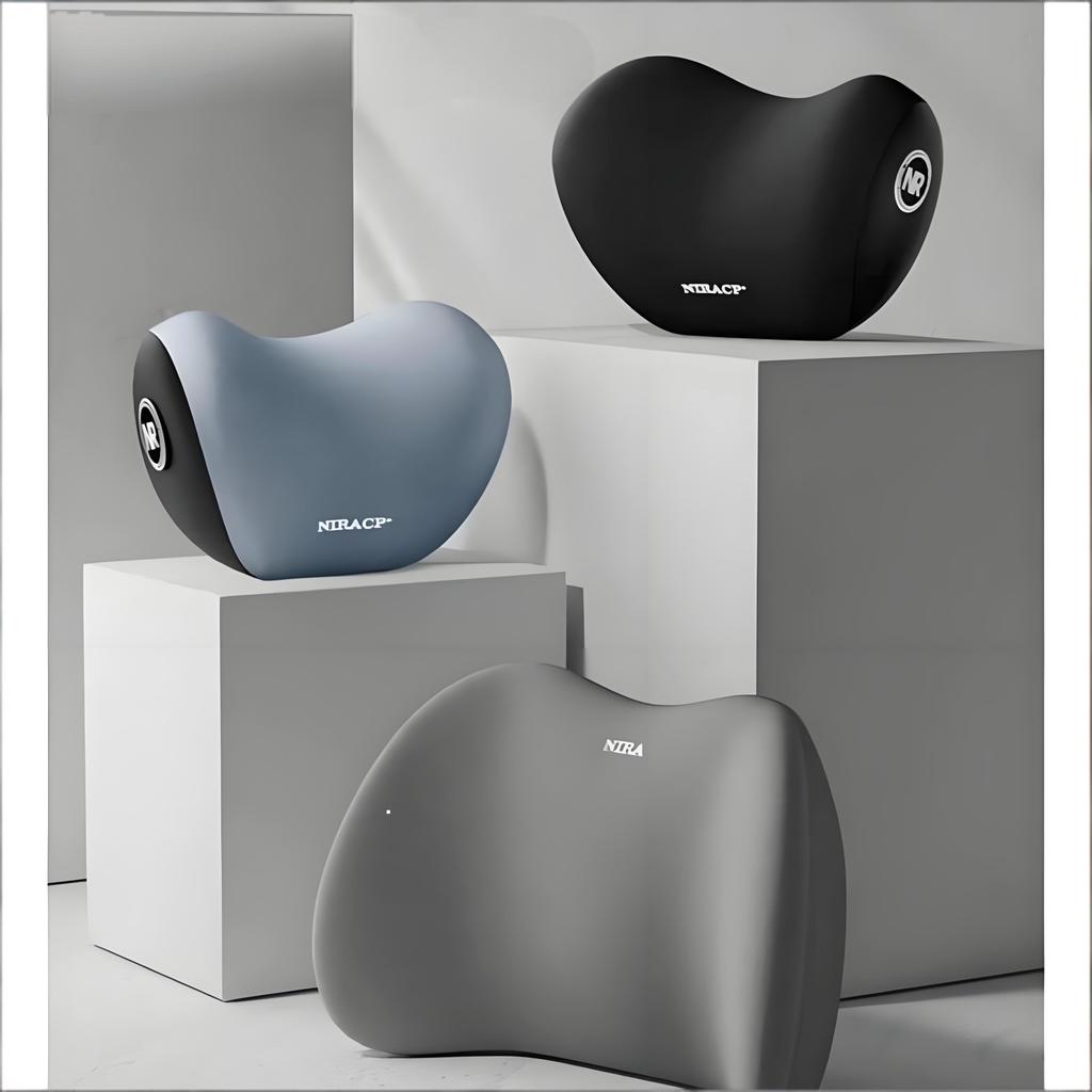 IP หรูหรากลับคอ Rest พร้อมหน่วยความจําโฟม 3D คุณภาพระดับพรีเมียมหนังสบายรถคอหมอนสําหรับ Remote Trave