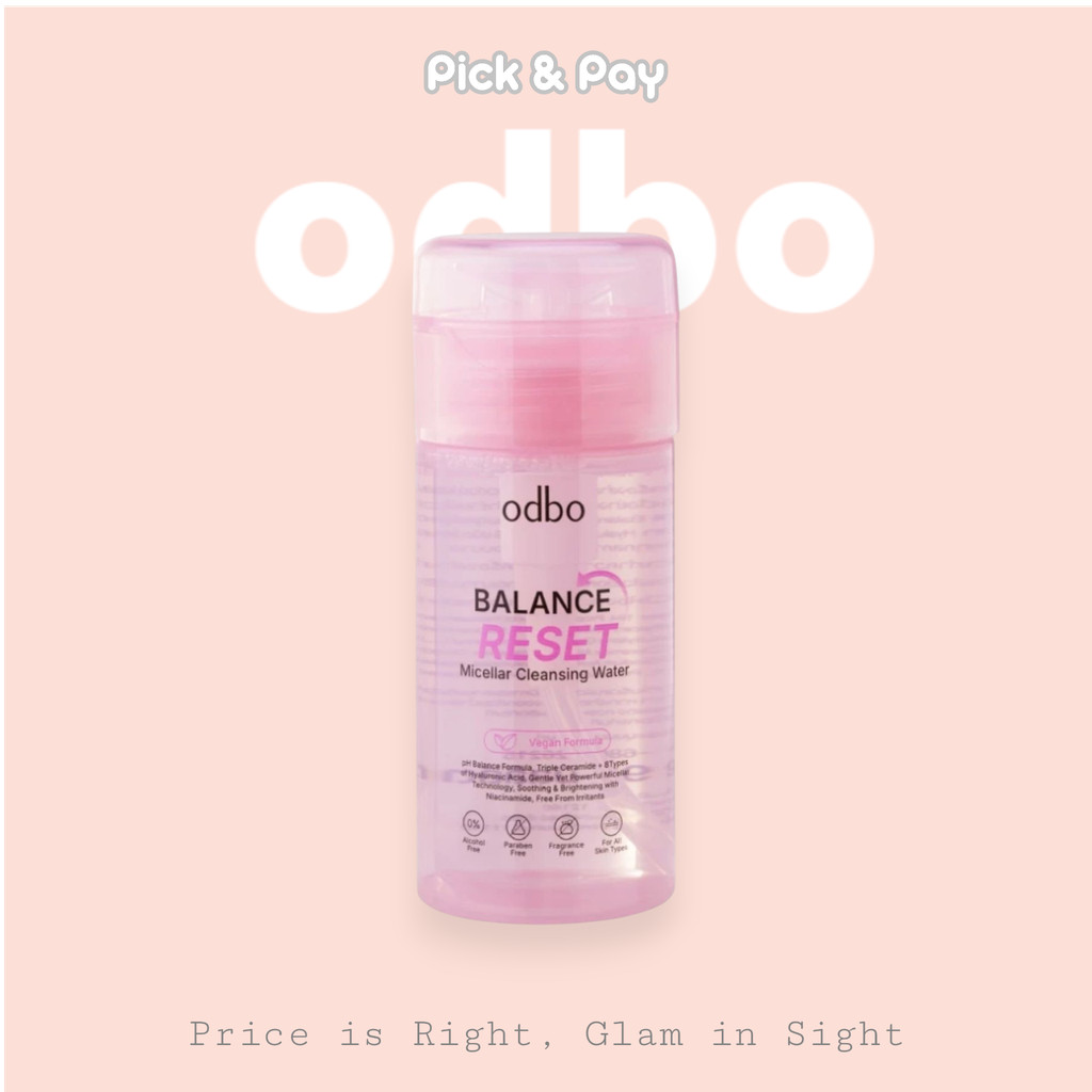 odbo Balance Reset Micellar Cleansing Water คลีนซิ่ง ทำความสะอาด ผิวชุ่มชื้น (ODR04)