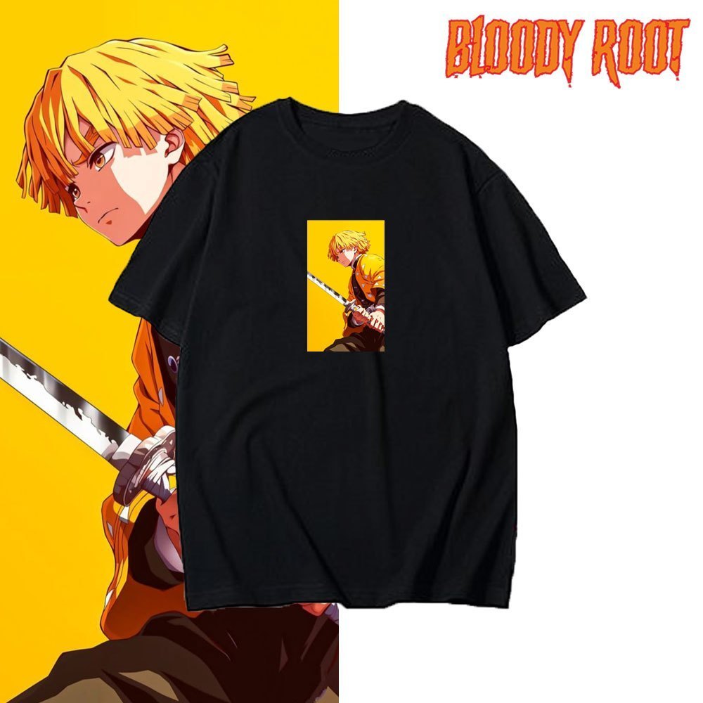 เสื้อยืด Zenitsu Agatsuma / เสื้อยืดอนิเมะ Demon Slayer
