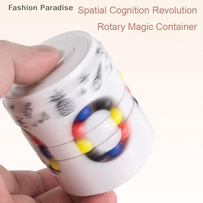 [chenyoubing] Magic Bean Can Puzzle Cube, Magic Cube และ Fidget Spinner, หมุน Fidget Cube Toy Boutiq