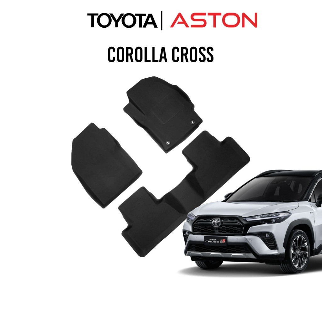 [ถูกที่สุด ครบชุด] COROLLA CROSS พรมปูพื้นรถยนต์ ASTON พรมรถยนต์เข้ารูป สำหรับรุ่น Toyota COROLLA CR