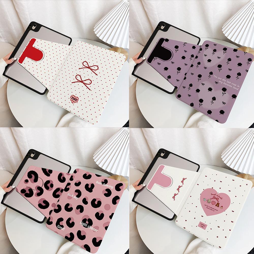 เคสหมุนได้ 360 องศา สำหรับ For Samsung Tab A9/A11 พร้อมช่องใส่ปากกา เคสกันกระแทกสำหรับTab S9 11/S9 FE/S10 FE พร้อมขาตั้ง