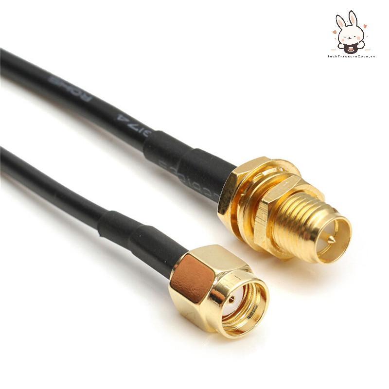 [Teh] 10M/33ft Antenna Connector RP-SMA Extension Cable Cord สําหรับเราเตอร์ไร้สาย WiFi [VN]