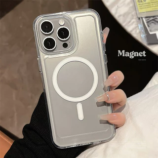 Magnetic เคสโทรศัพท์ For Samsung A56 A55 A54 A06 A17 A07 A16 A36 A37 A57 A35 A15 S25 S26 Ultra A26 S24 S23 Ultra